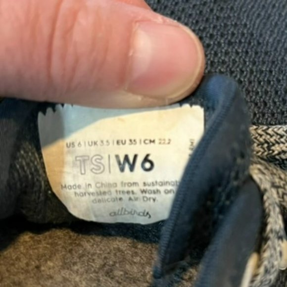 Allbirds Tree Skippers (Blue) + free bonus Sugar Zeffers (Black), W's US 6 - Picture 9 of 15